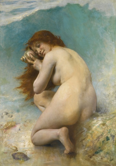 Водная нимфа (Nymphe des Eaux).(1898). Автор: Leon Bazile Perrault.